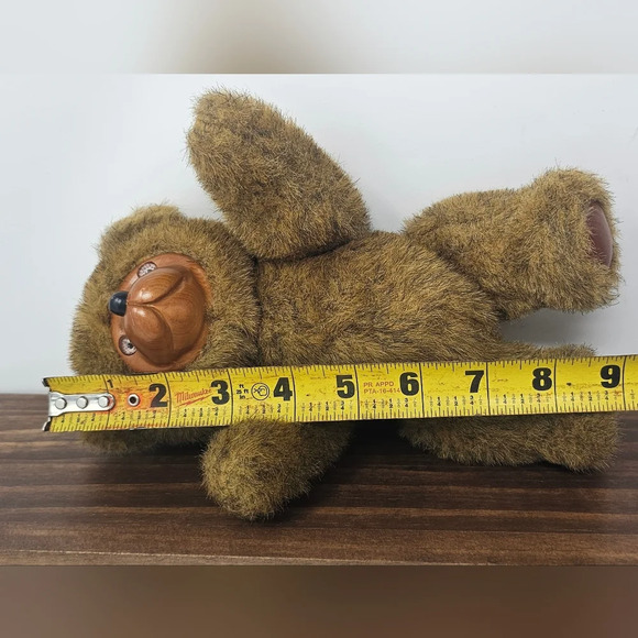 Vintage Robert Raikes Brown Jamie Jointed 9" Bear #5453 Applause 1985 Wood Face - Picture 10 of 11